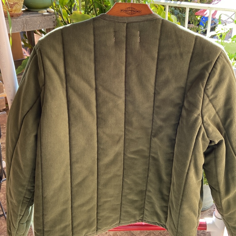 Rag & Bone Liner Quilted Slub Cotton Canvas Jacket - Picture 8 of 10